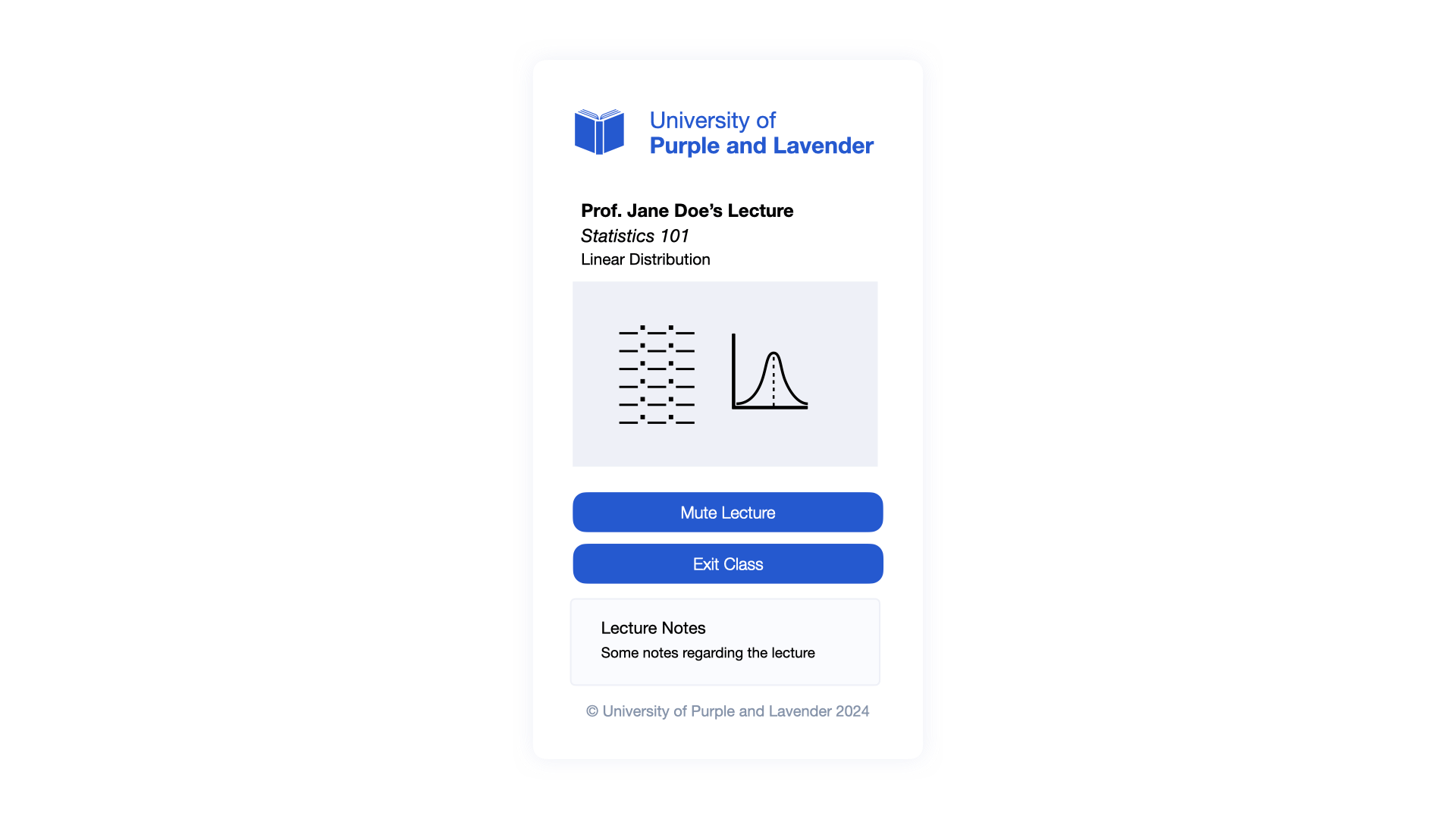 “Exit Class” mock-up